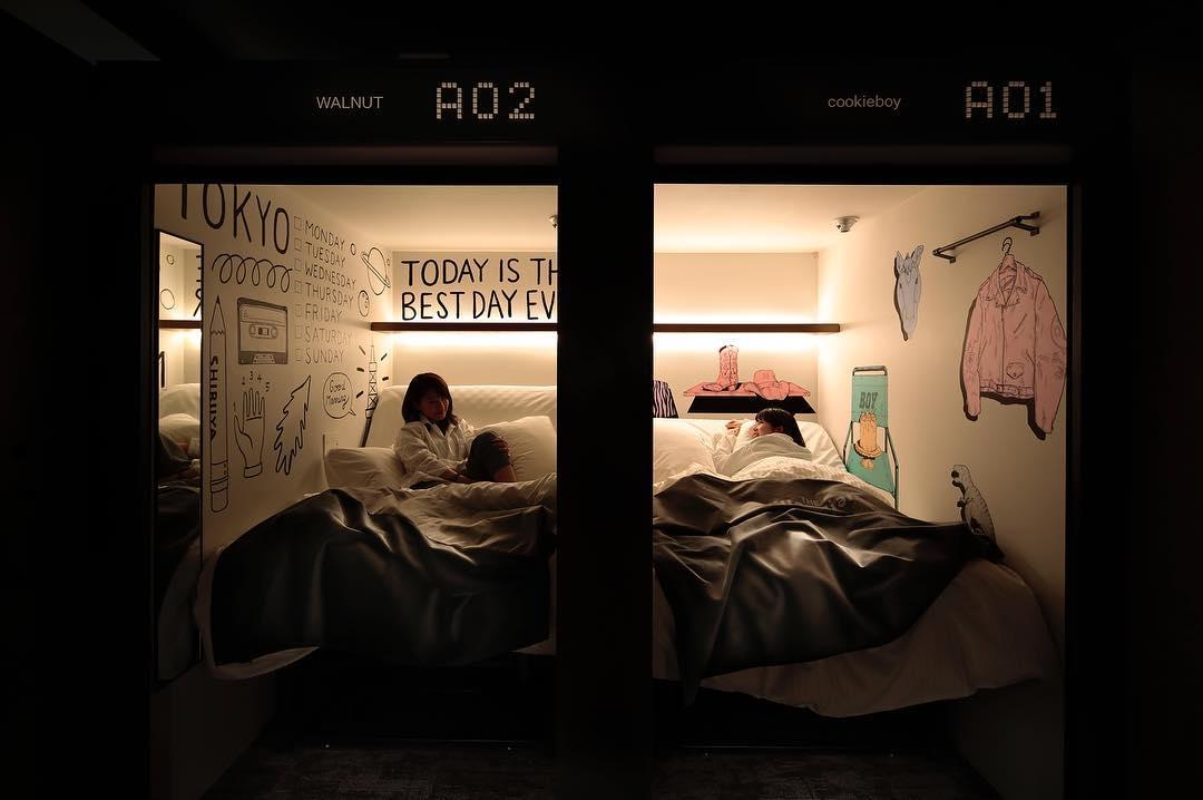 the millennials shibuya capsule hotel