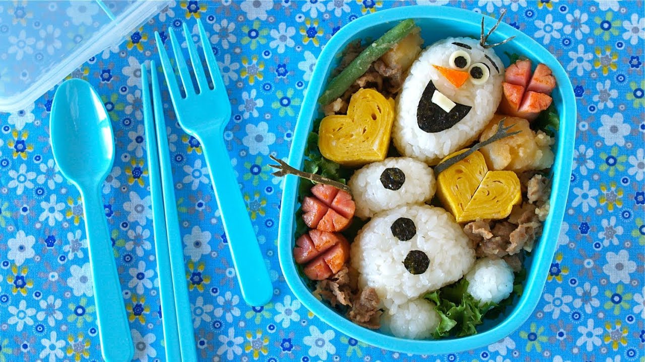 Japanese Cooking Channels frozen olaf bento