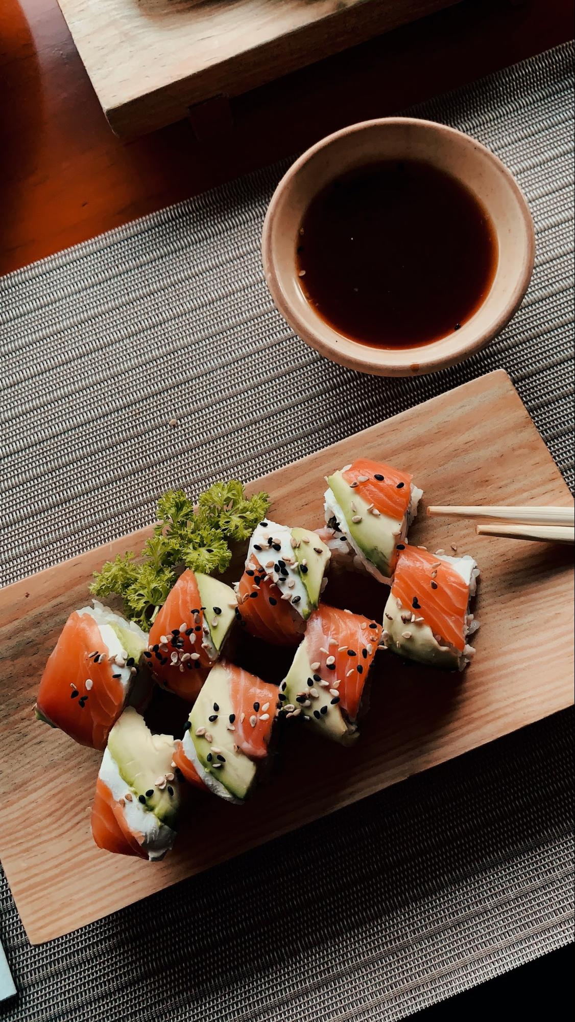 salmon sushi