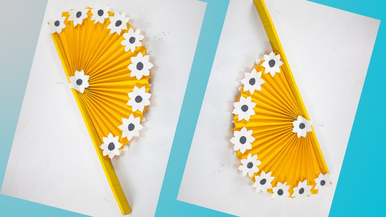 Japanese Craft Ideas - Flower Paper Fan