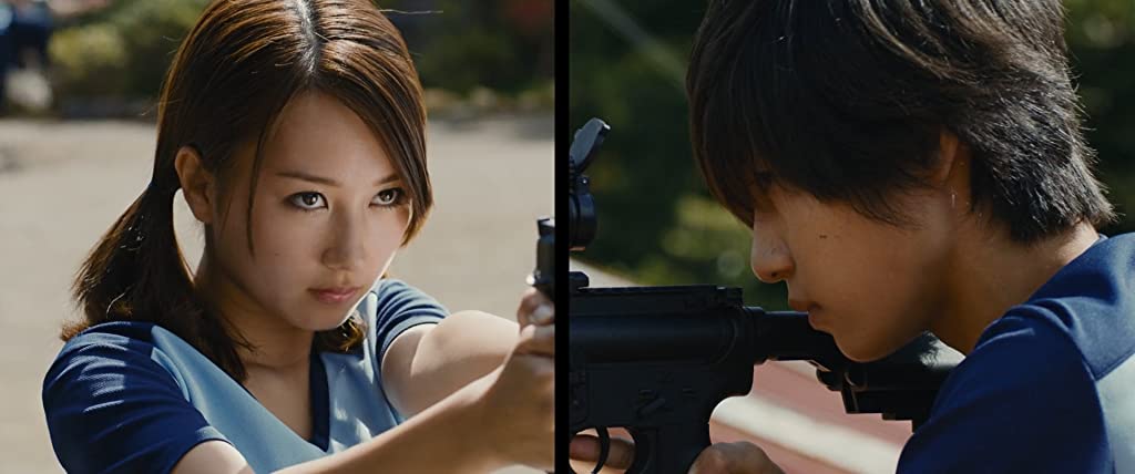 Japanese Live-action Movies - Assassination Classroom students holding weapons