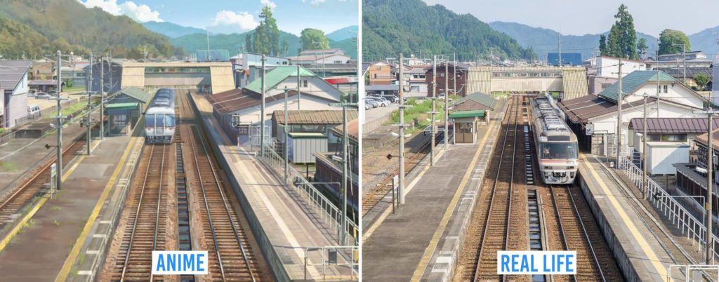 Real Life Anime Locations - JR Hida Furukawa station