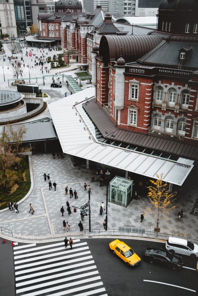 Japan Then And Now - tokyo station today 