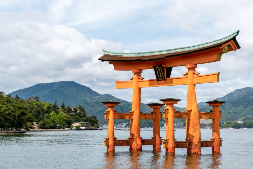 Japan Then And Now - itsukushima shrine today