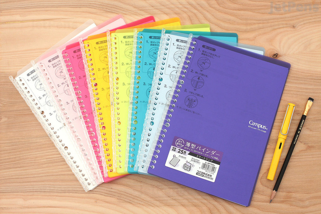 Kokuyo B5 Campus LIGHT BLUE B5 Smart Ring Binder 26 Rings lay Flat