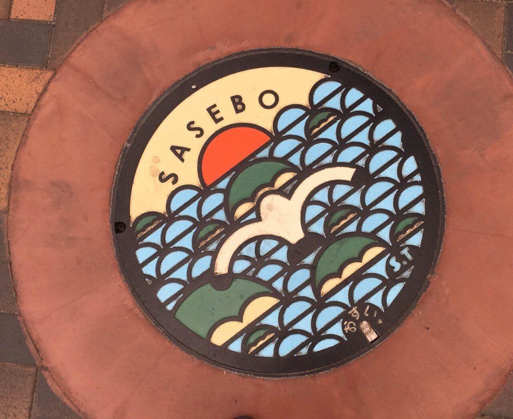 Pokemon manhole covers - manhole cover in Sasebo, Nagasaki Prefecture