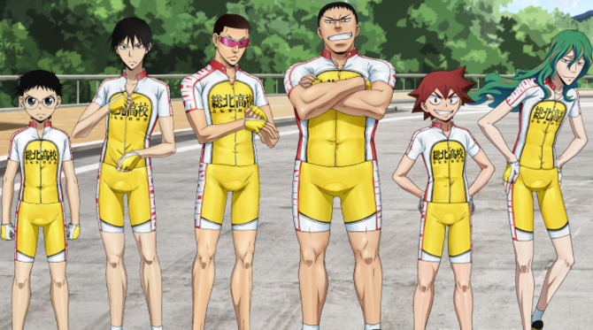 Sports anime besides Haikyuu!! - Yowamushi Pedal characters