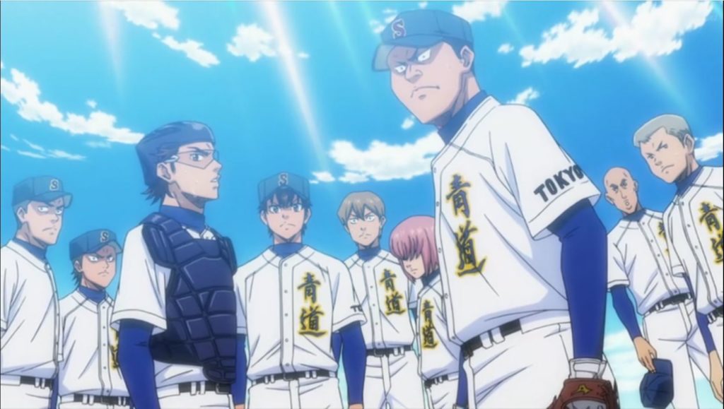 Sports anime besides Haikyuu!! - screenshot from Diamond of Ace episode 45
