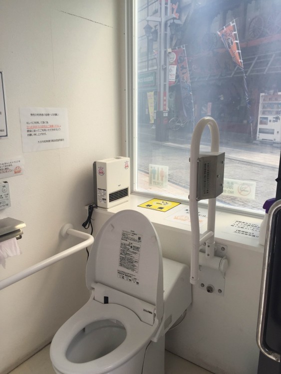 Tokyo Transparent Toilets 4 - inside of toilet in Oita