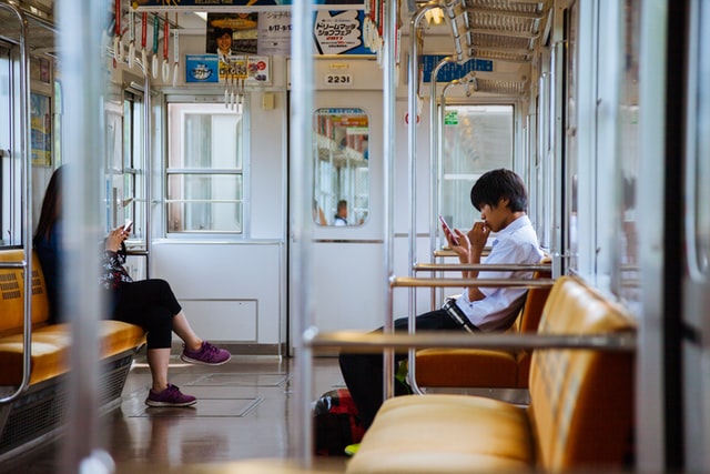 Useful Japanese tips - almost empty train in Japan