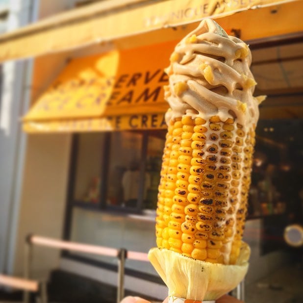 Weirdest Japanese Food 12 - ice cream on corn