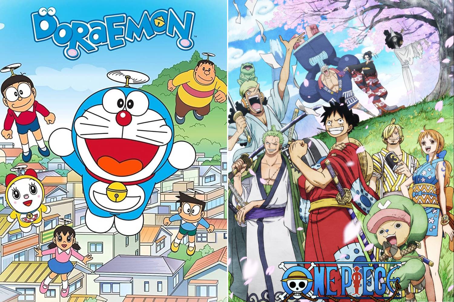 watch anime free - doraemon and one piece