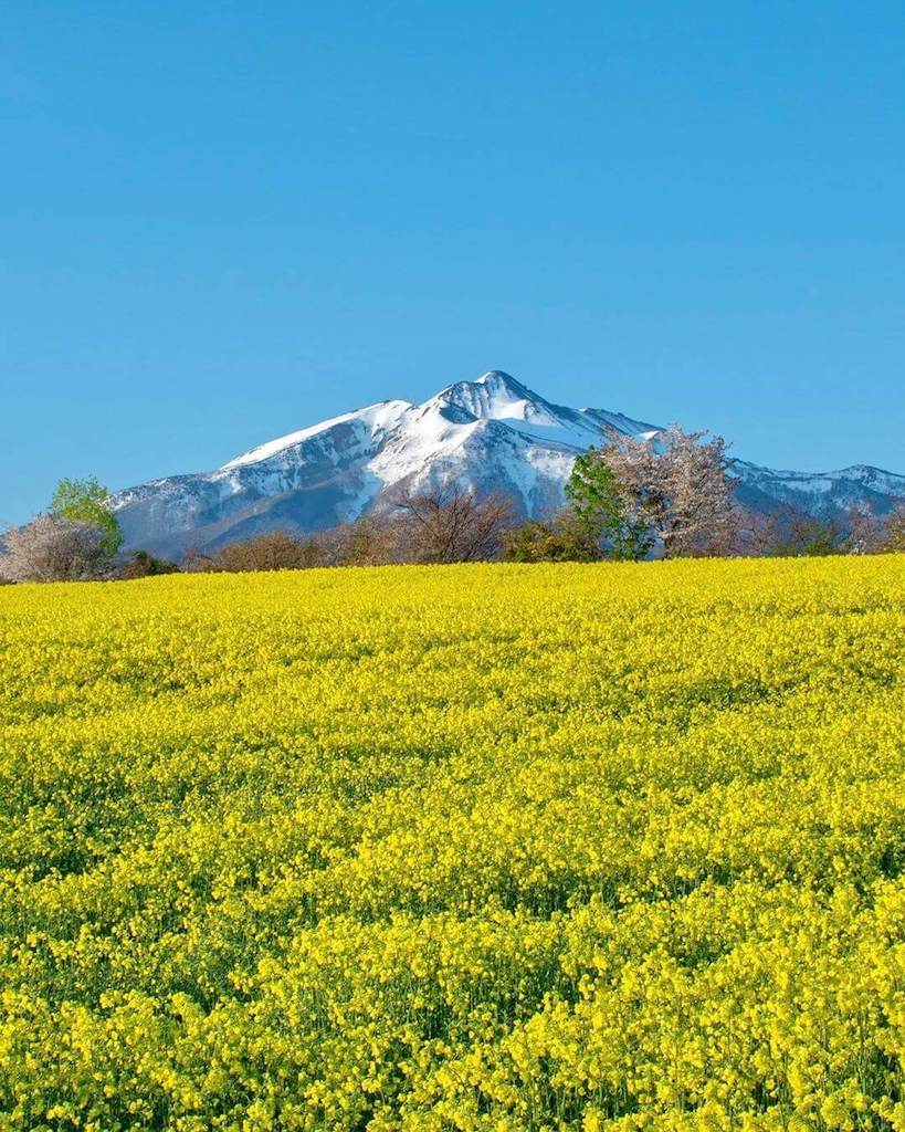 Mountains in Japan - mount iwaki and its surrounding landscapes