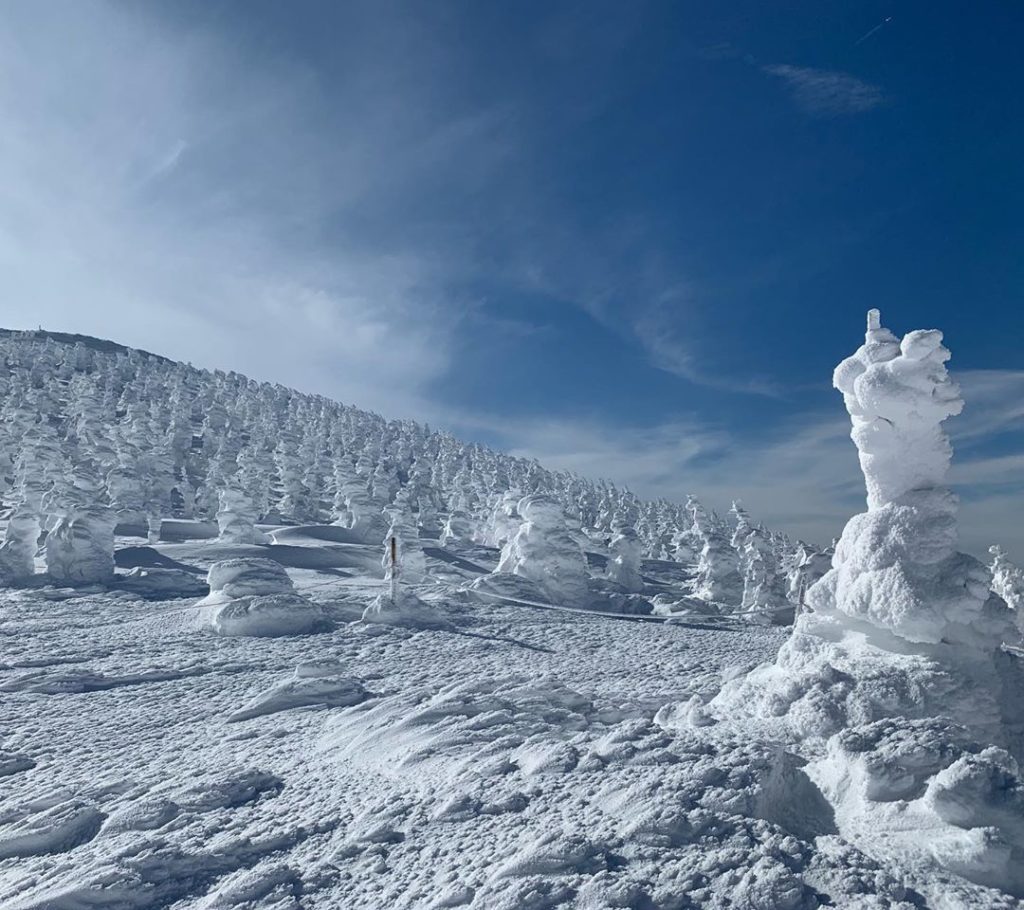 Mountains in Japan - snow monsters on mount zao