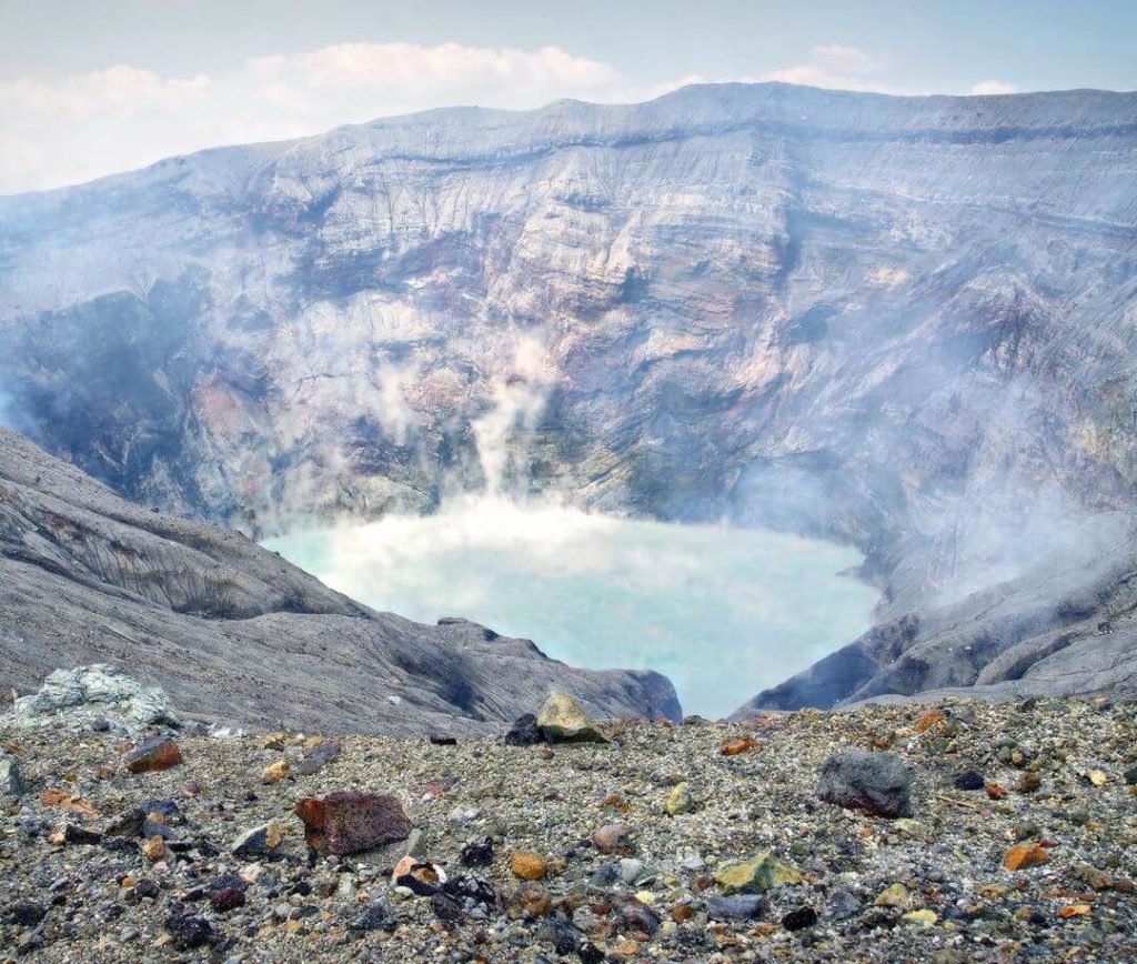 Mountains in Japan - mount aso's crater