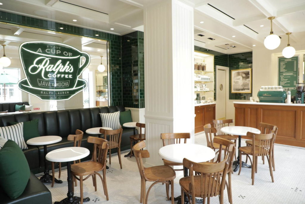 Ralph Lauren café and flagship store - interior of ralph's coffee nagoya
