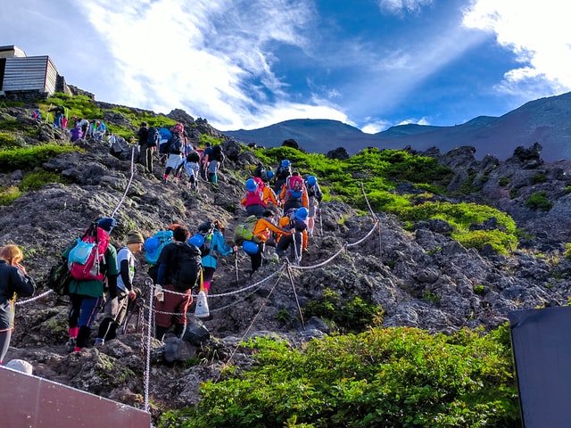 Things to do in Japan in summer - climbing mt fuji