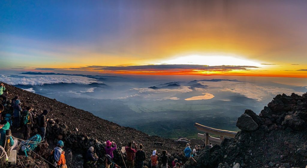 Things to do in Japan in summer - summit of mt fuji