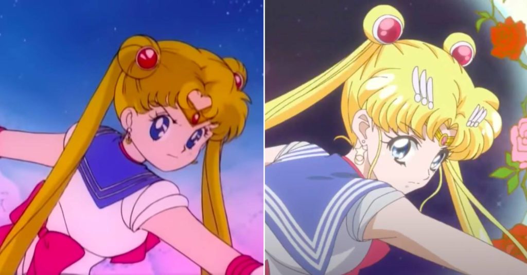 Anime reboots - sailor moon remake and original comparison