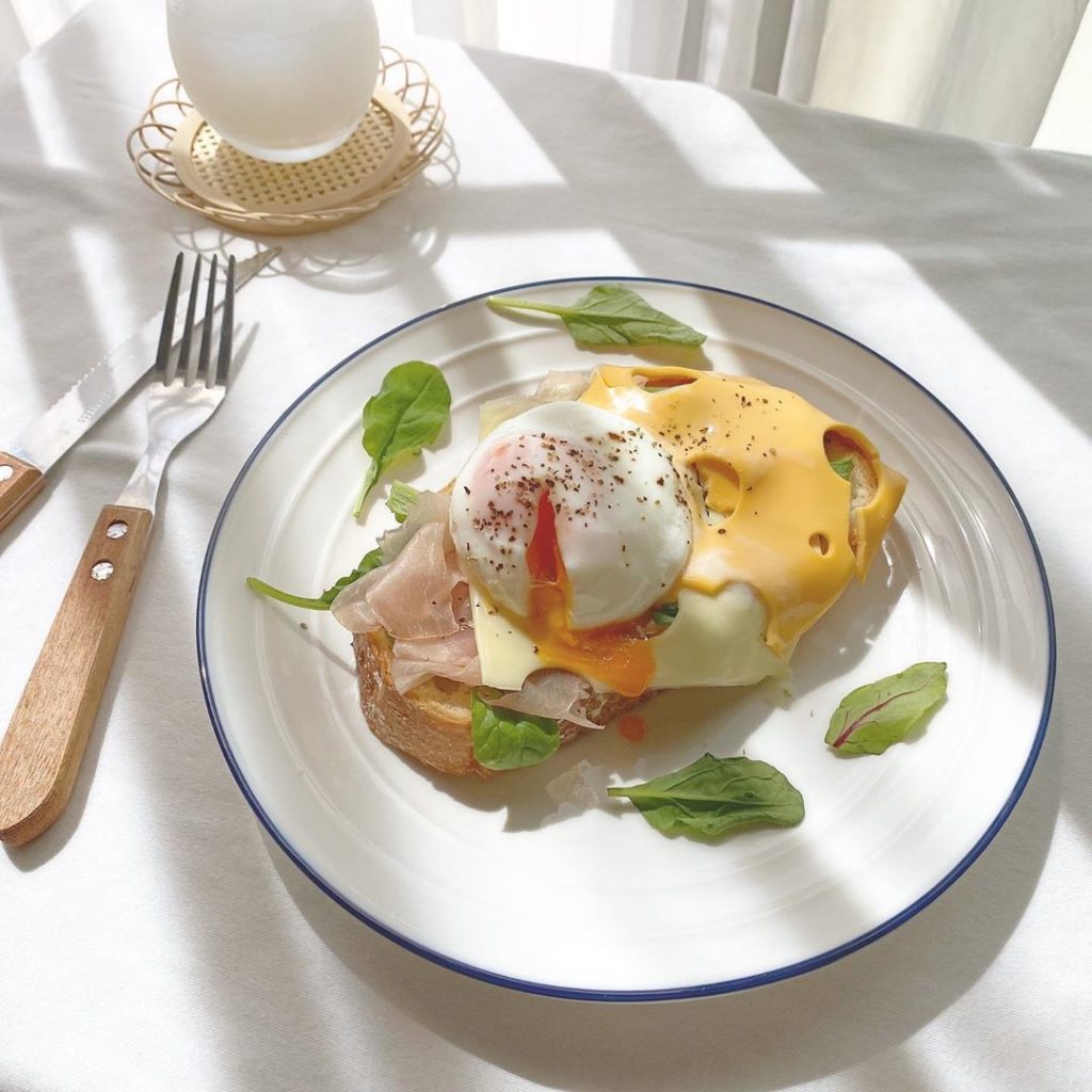 Kewpie mayo recipes - eggs on cheese on toast 