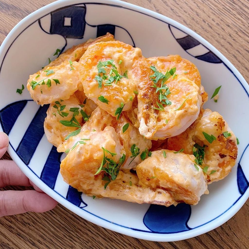 Kewpie mayo recipes - fried shrimp mayo 