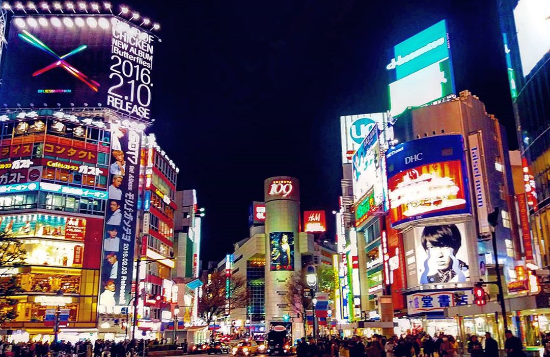 free tokyo walking tours - shibuya night