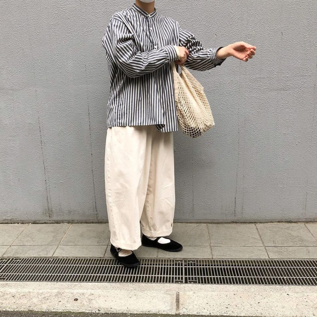Japanese clothing - striped shirt and pants