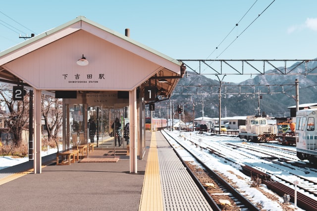 Transportation in Japan - train station in japan