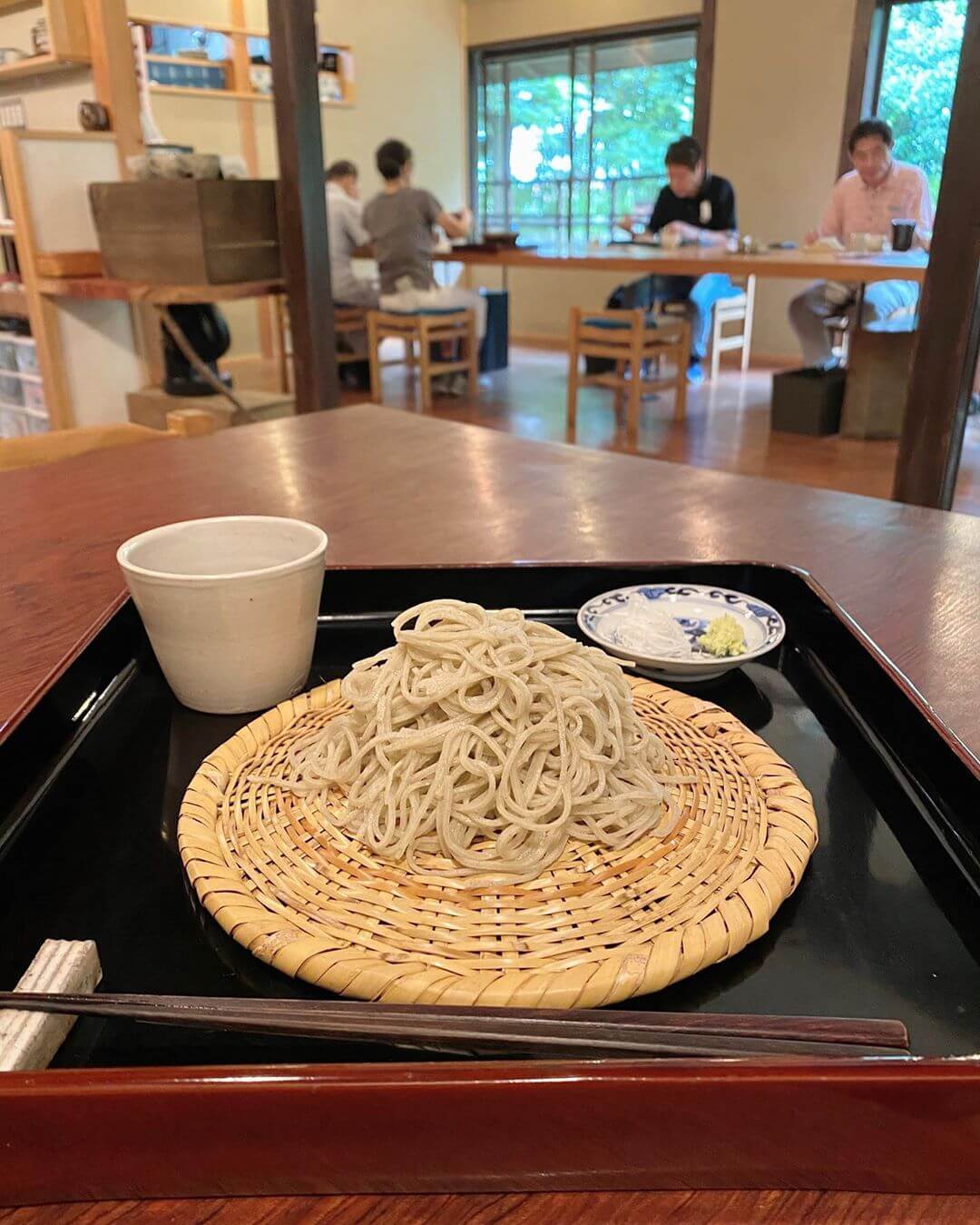 japanese autumn leaves - oharano shrine soba shop