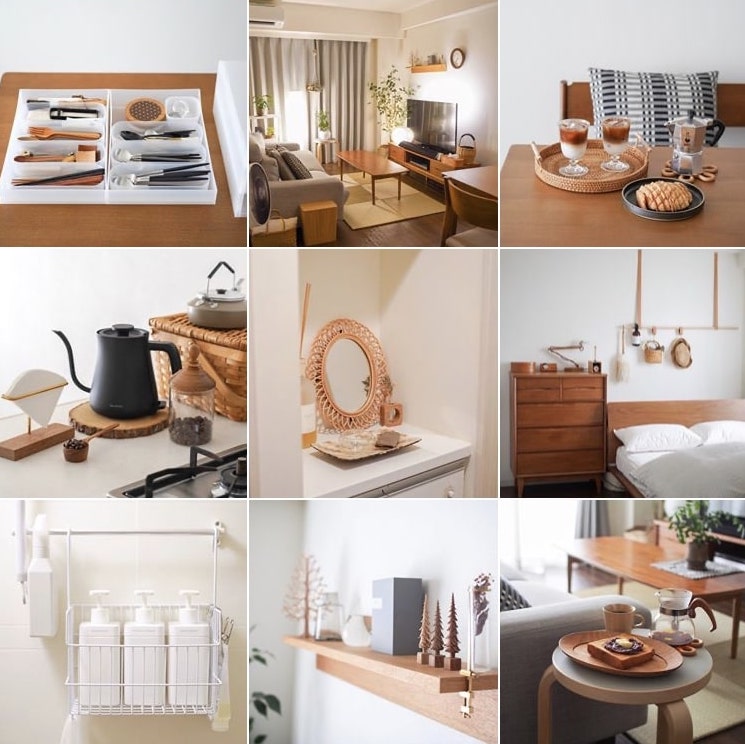 japanese home decor - instagram grid