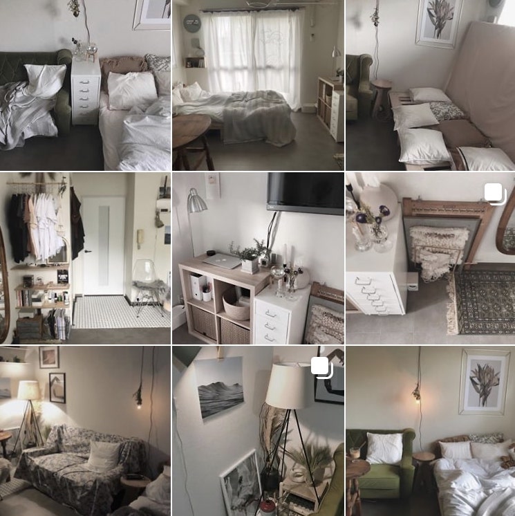 japanese home decor - instagram grid