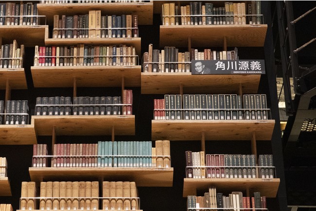 kadokawa culture museum bookshelf theatre - collection of books