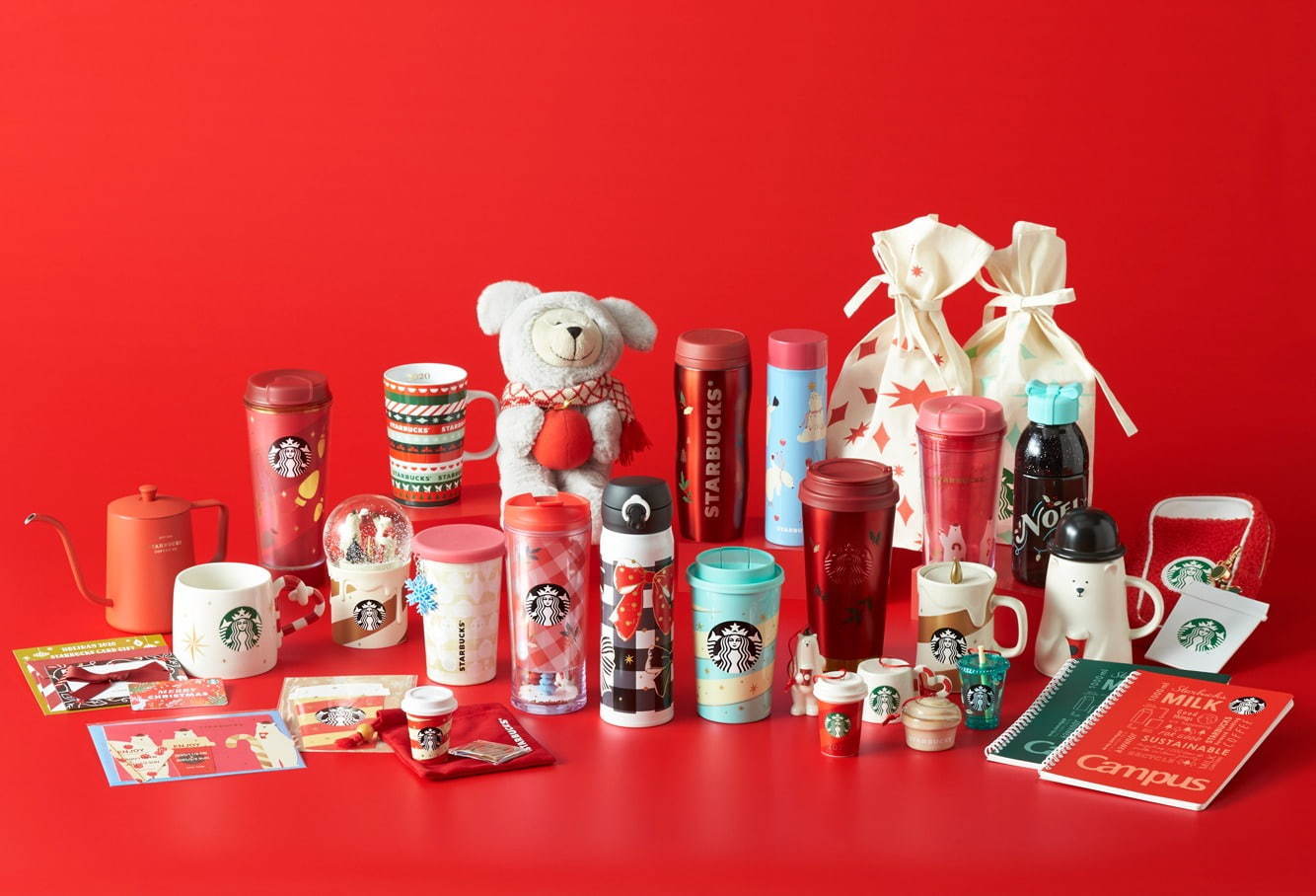 starbucks japan pastel christmas 2020 - first collection full items