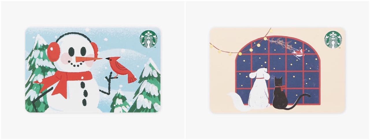 starbucks japan pastel christmas 2020 - limited edition christmas starbucks cards