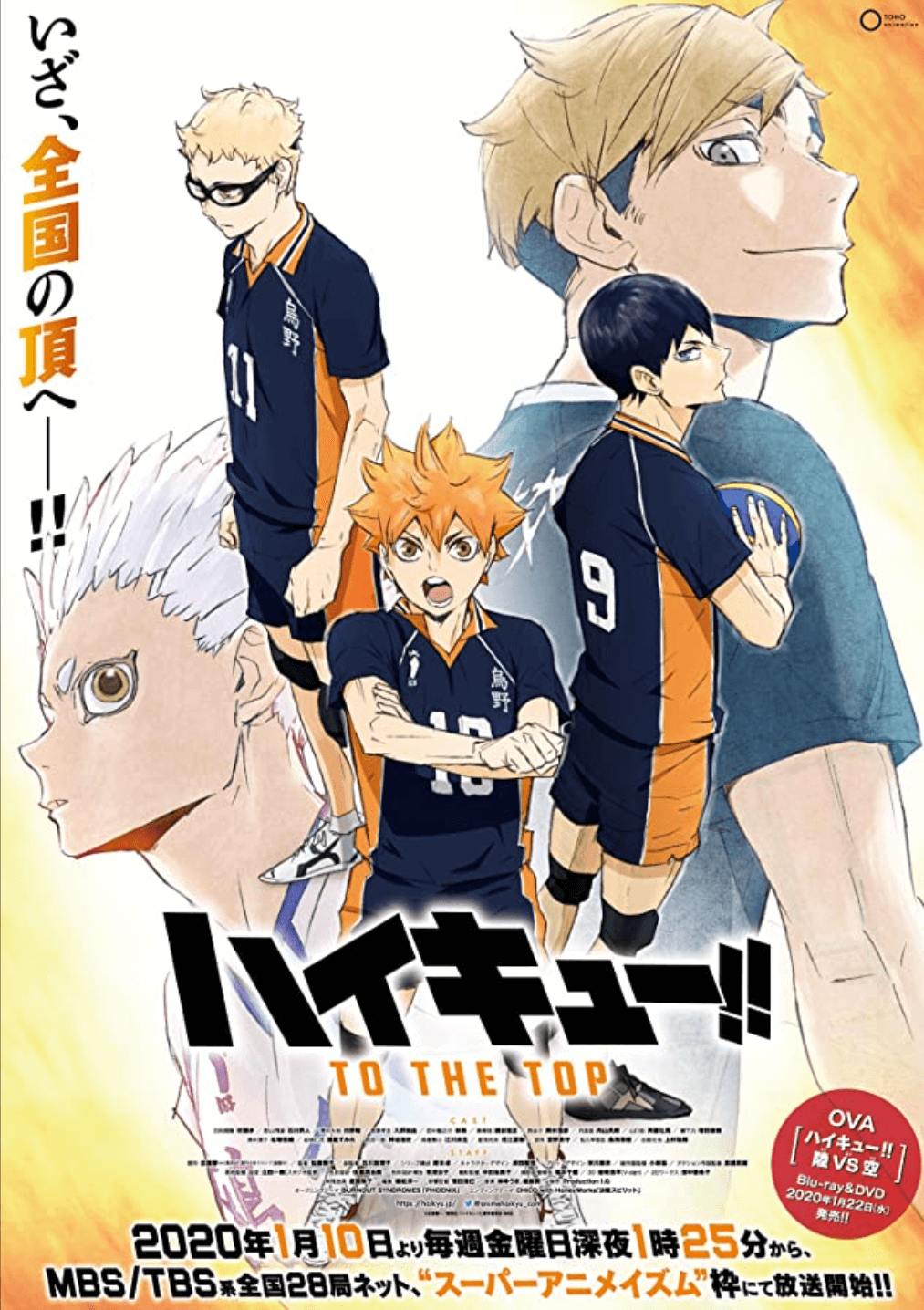 Best Anime 2020 1 - haikyuu to the top part 1