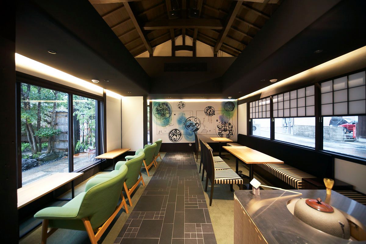 japan cafes heritage buildings - zenkashoin interior