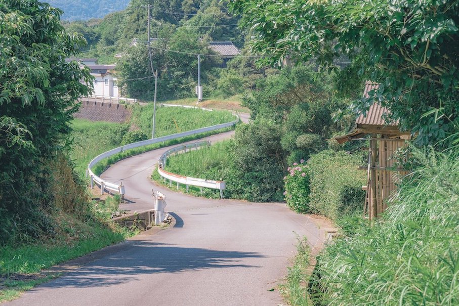 Japanese photographer countryside - road in rural japan