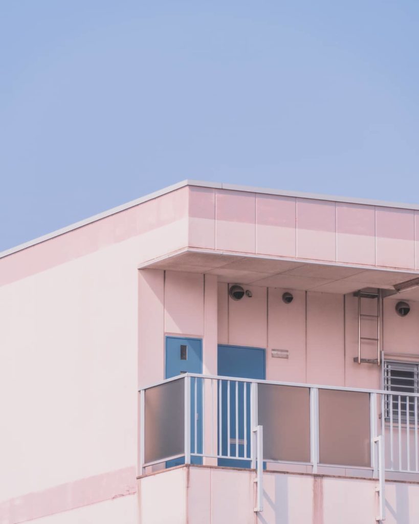 Japanese photographer countryside - minimalist photo of building 