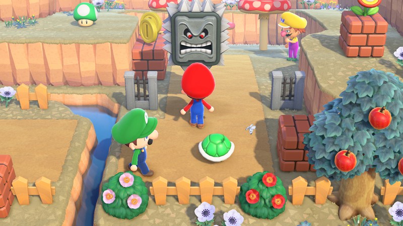Animal Crossing Super Mario - mushroom kingdom