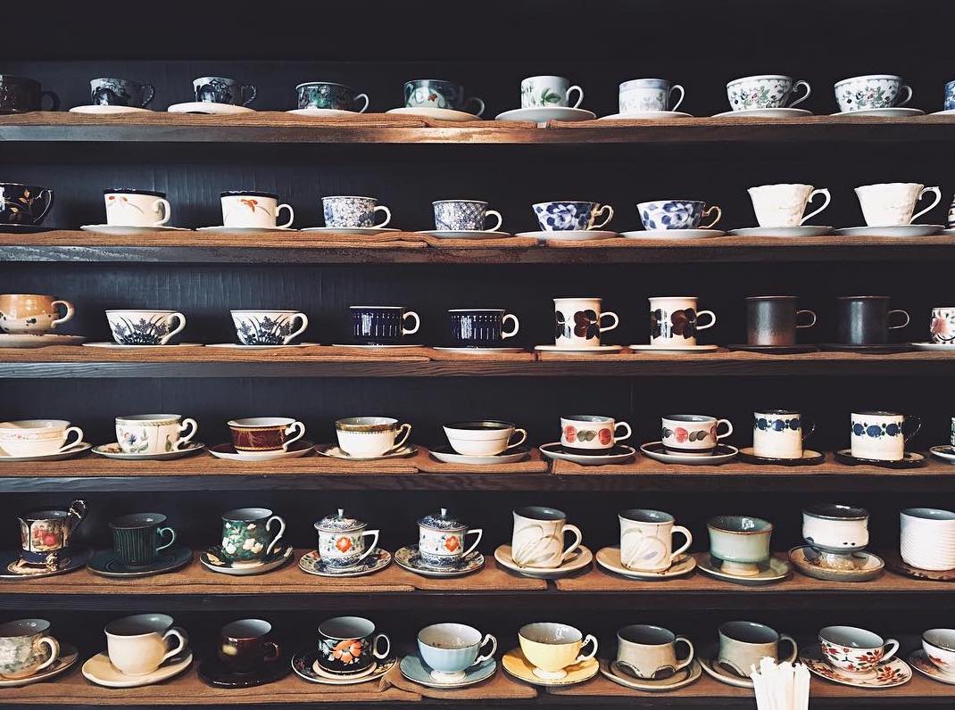Kissaten - Koseto coffee shop collection of cups