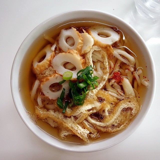 types of udon - bowl of naruchuru udon