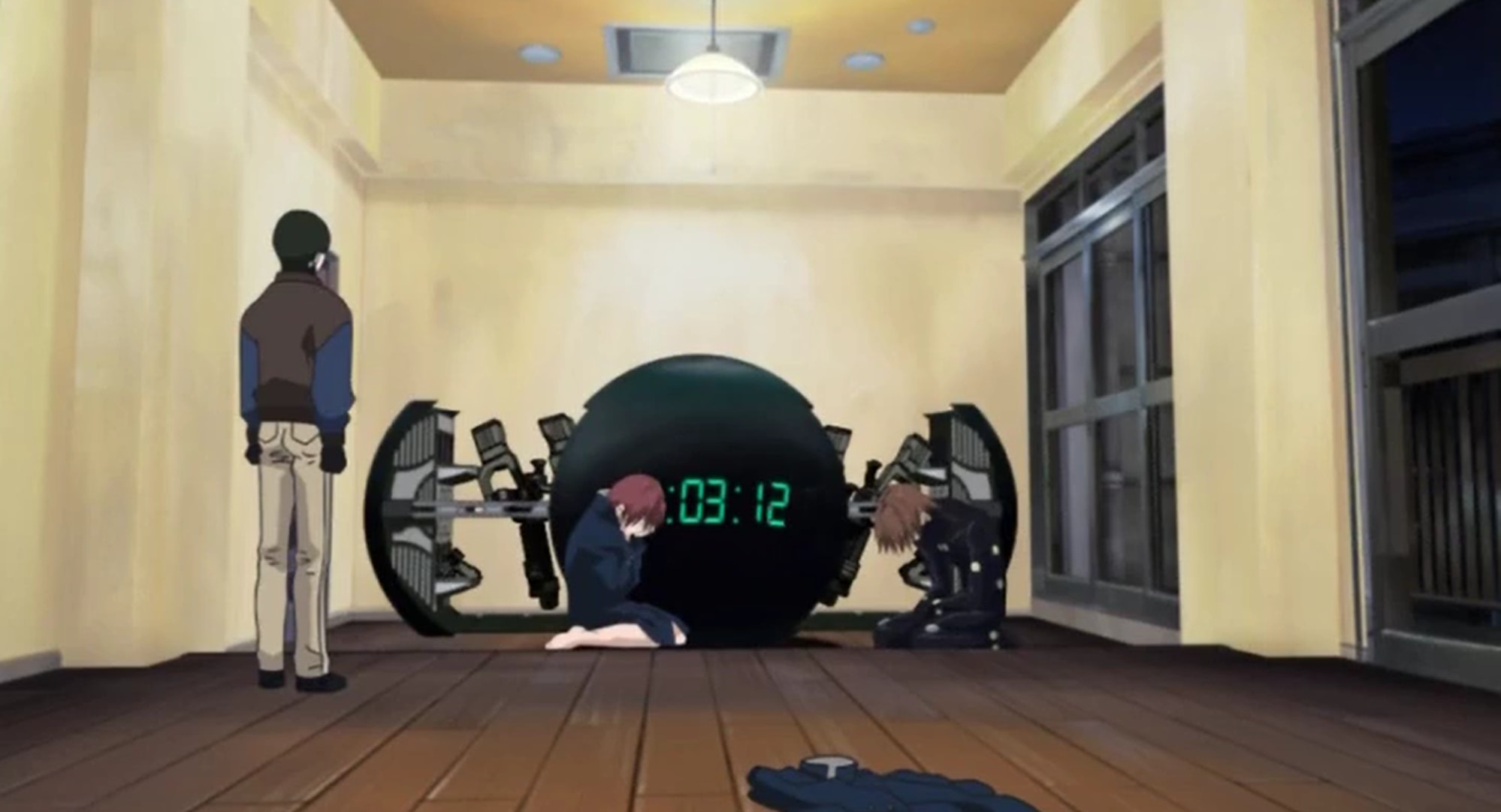 post-apocalyptic anime - tokyo apartment with black sphere