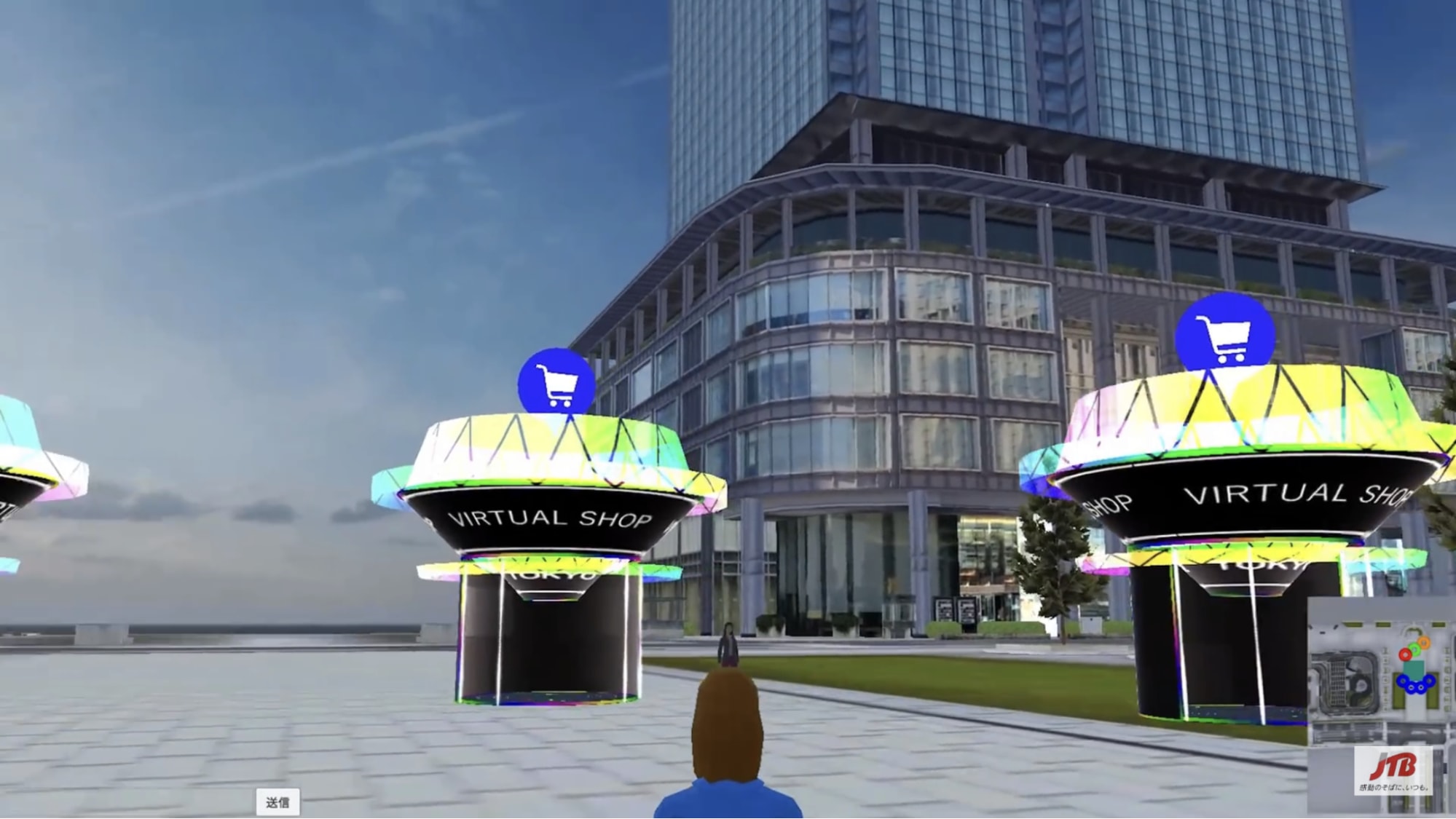 travel agency jtb japan vr - virtual street in tokyo