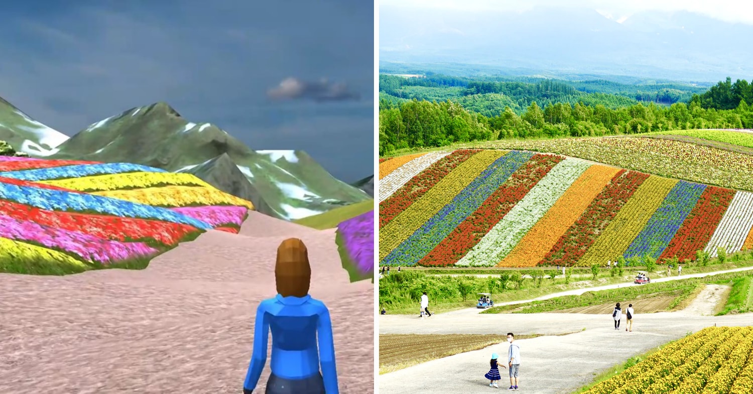 travel agency jtb japan vr - hokkaido flowers comparison
