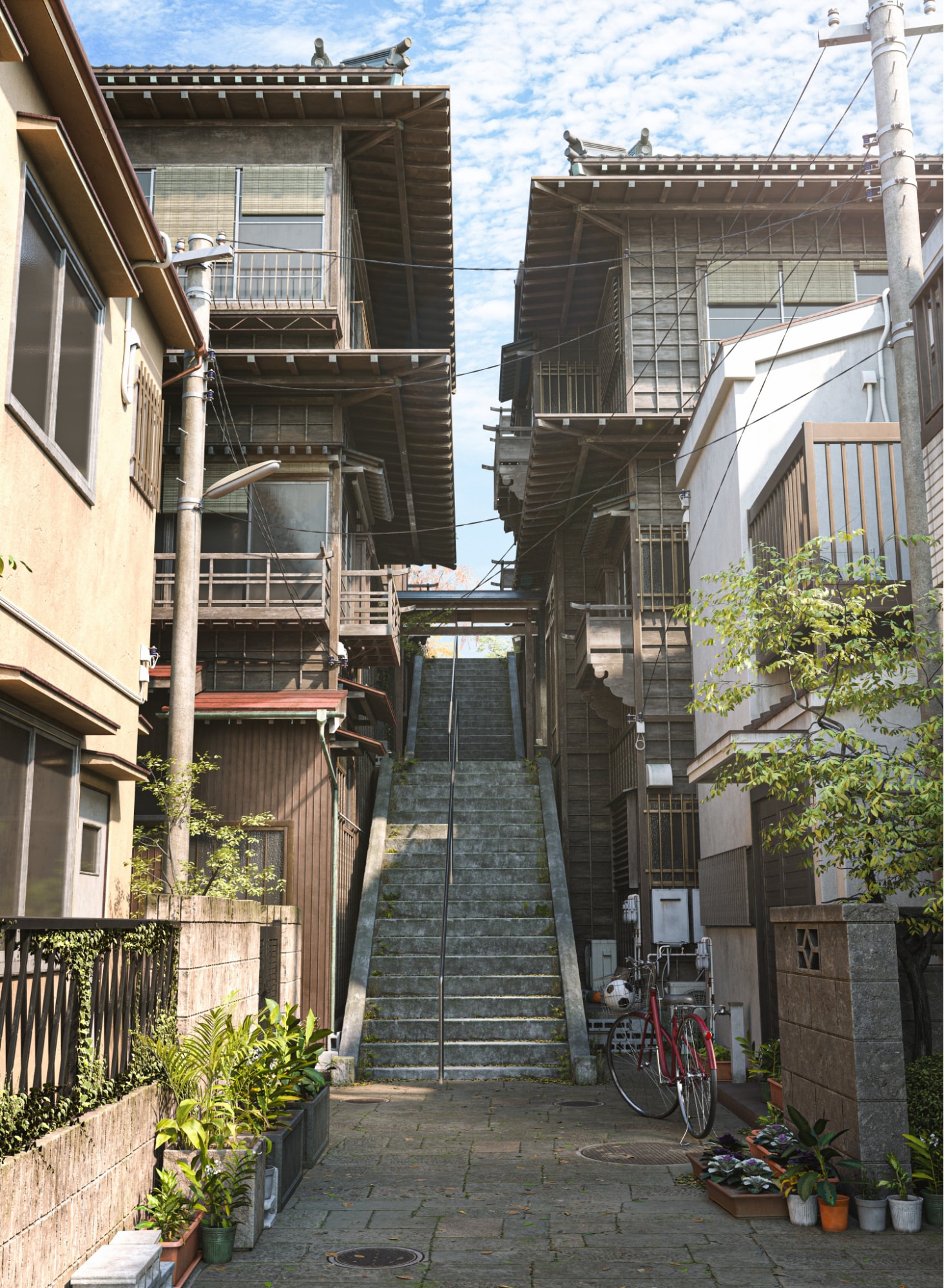 japanese cgi landscapes - recreation Site of Higuchi Ichiyo’s Former Residence 