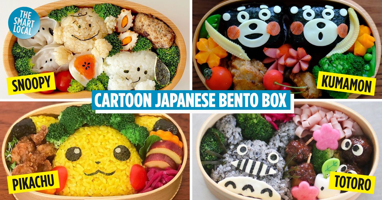 Premium Vector | Bento boxes in kawaii style cute colorful illustration of  japanese food in lunch boxes anime