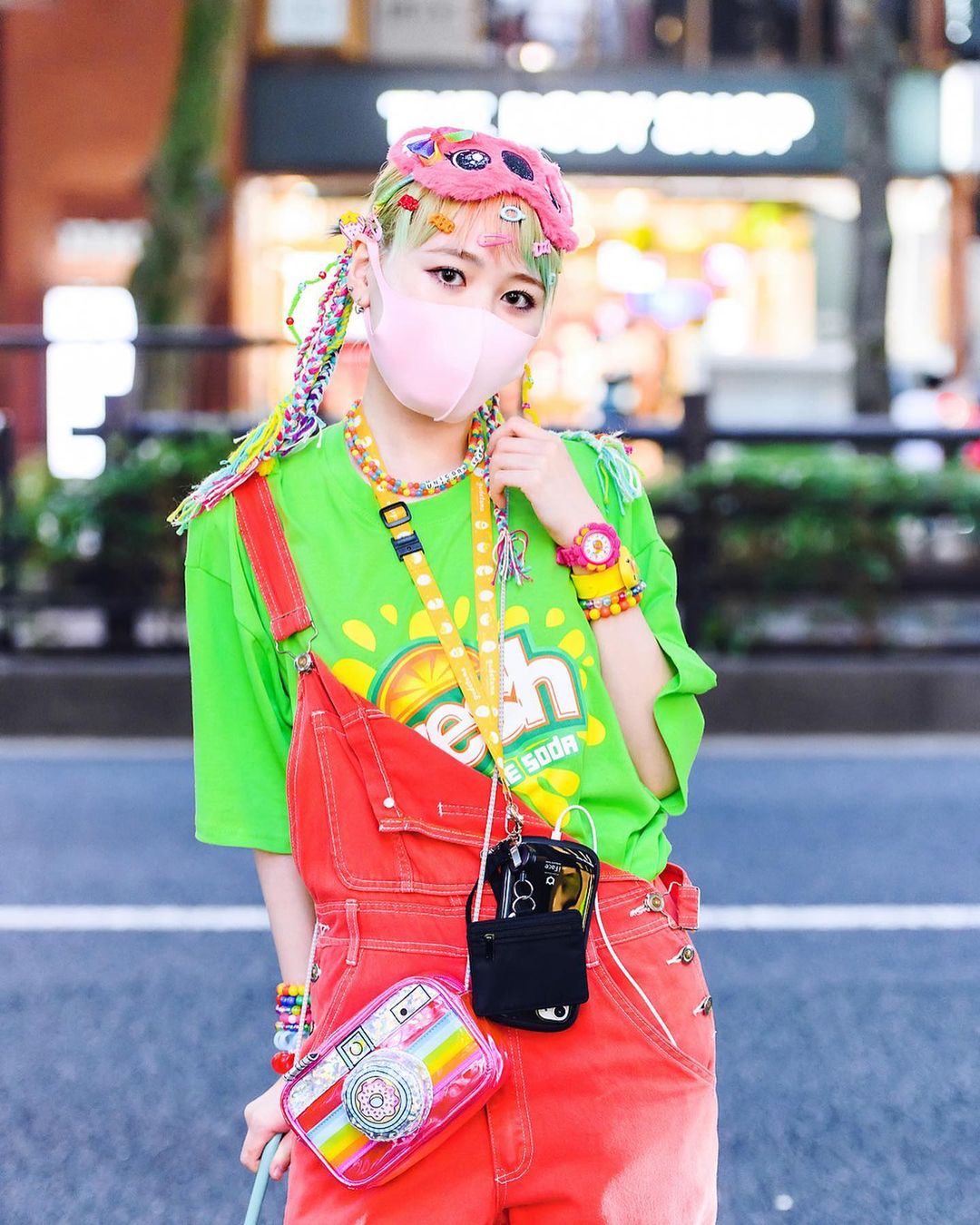japanese street fashion - neon clothes
