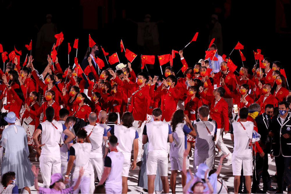 Tokyo Olympics Opening Ceremony - china mask