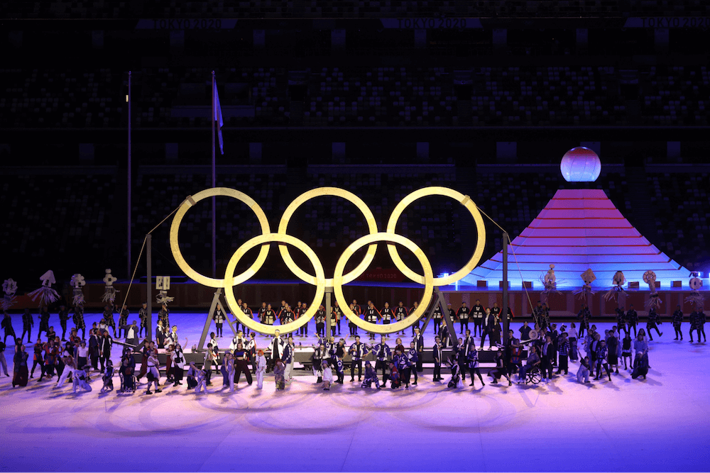 Tokyo Olympics Opening Ceremony - wooden rings