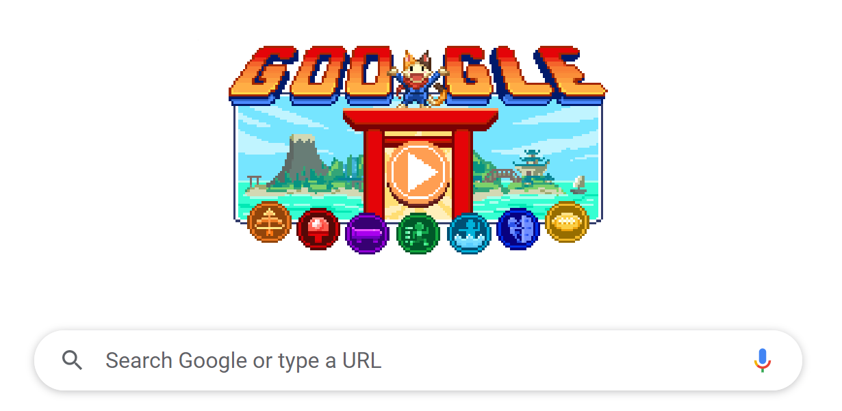 Google doodle goes to the Olympics with a 16-bit interactive game